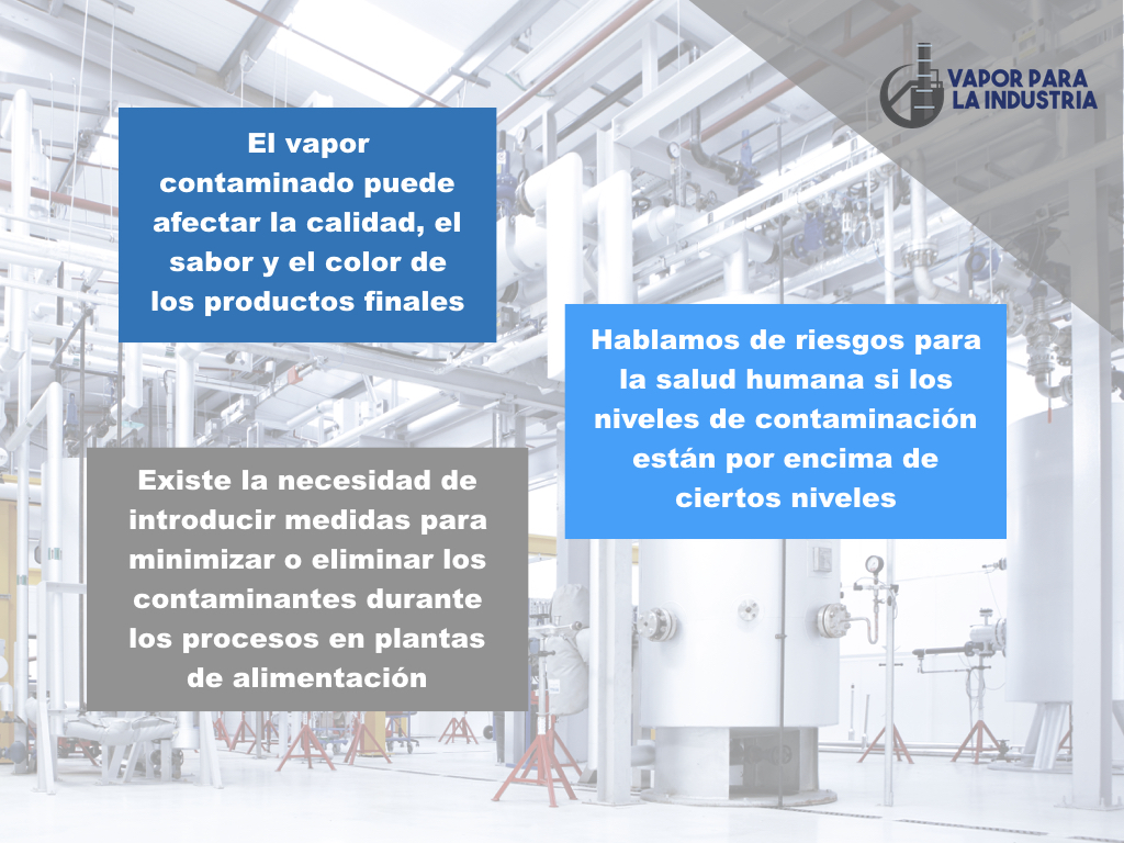 calidad del vapor en el proceso industrial