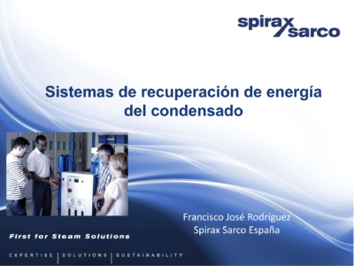 Webinar Replay Sistemas de recuperación de energía del condensado