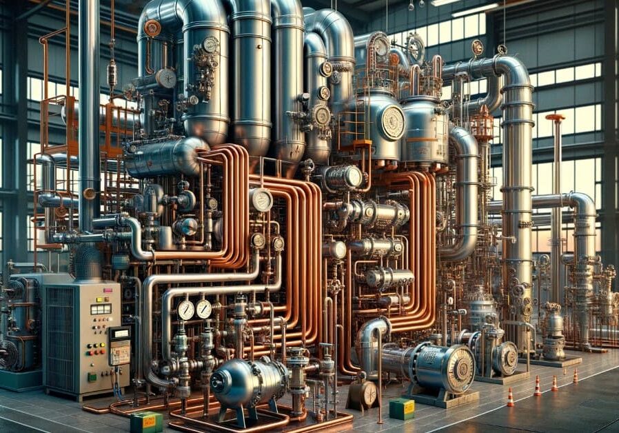 Consumo de vapor en intercambiadores de vapor industrial