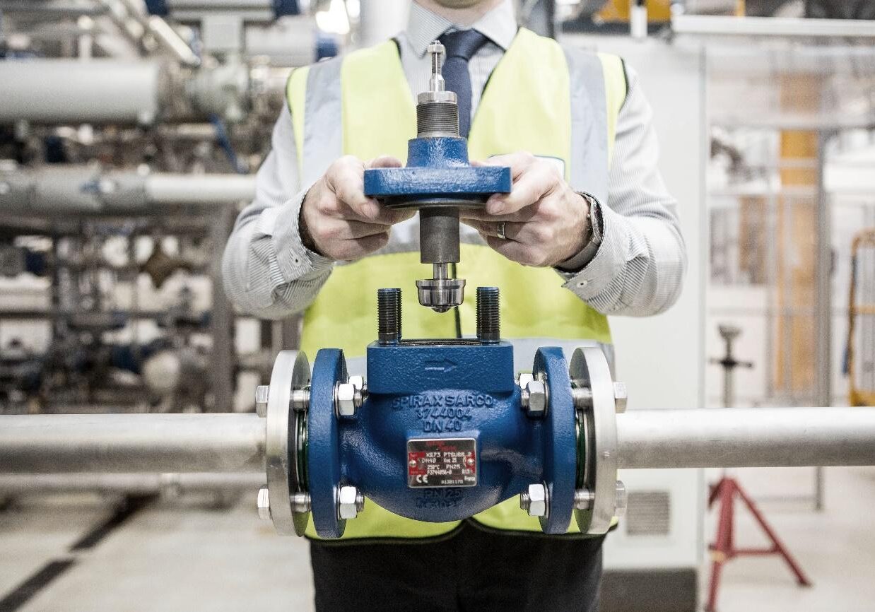 Instalacion de valvulas de control en sistemas de vapor