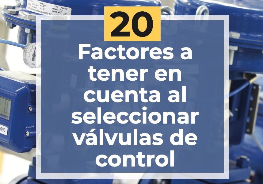 Válvula de control para servicio de vapor industrial